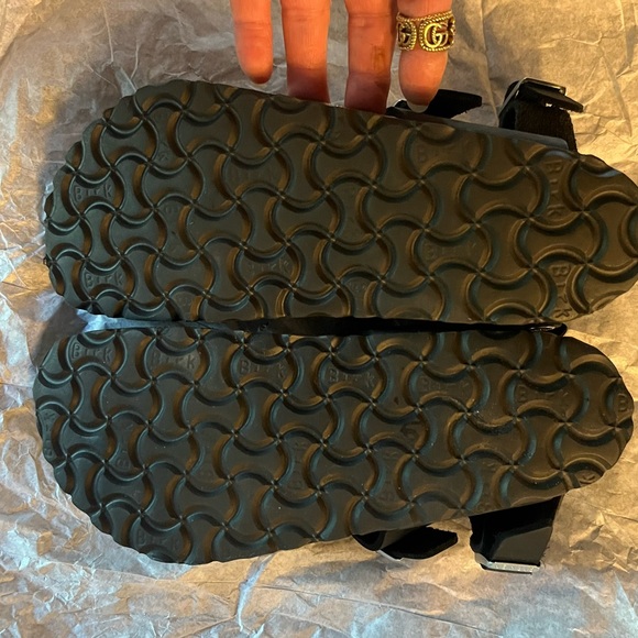 RARE Birkenstock Gizeh High Flower Sandals Ankle Straps Size euro36/us6 - Picture 3 of 10